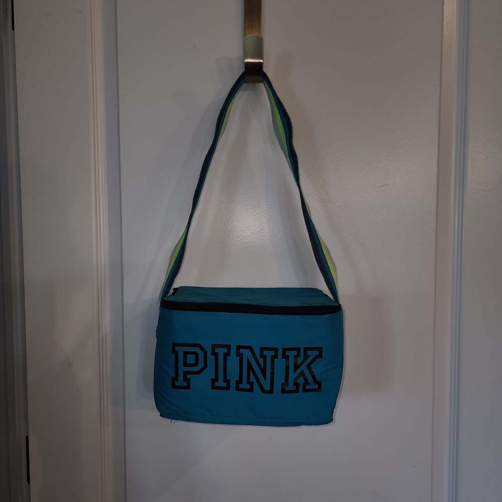 Victoria's Secret PINK Blue Insulated Cooler Lunch Box Bag